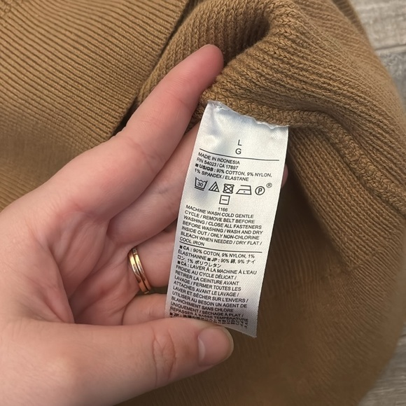 Banana Republic Brown Knit Halter Top NWT Size Large - Picture 2 of 4